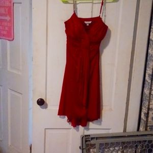 cocktail dress with Rhinestones straps one stone is missing on left strap .